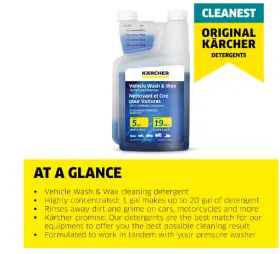 9.558-147.0 Branded Karcher Car Wash And Wax Pressure Washer Cleaning Detergent Soap Concentrate 1