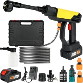 Bxsqxj01 Branded Cordless Pressure Washer 990 Psi Portable Battery Power With 6-in-1 N