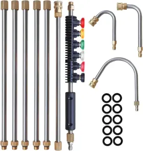 Ejx-4648 Branded Pressure Washer Extension Wand 10 Pack Power Lance With 5 Atomization