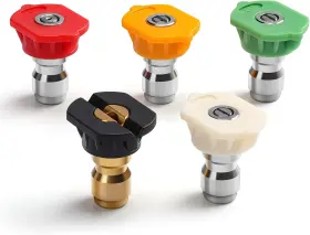 Fc25bk5 Branded 5 Pack De Hidrolavadora Alta Presion La Punta Boquilla Pulveri