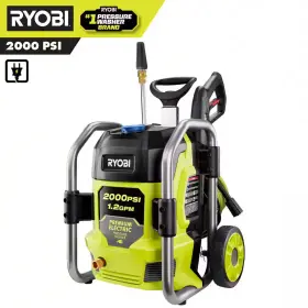 Ry142022-ry31012 Branded 2000 Psi 1.2 Gpm Cold Water Electric Pressure Washer With Surface Cleaner
