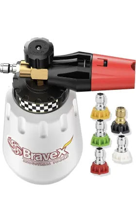 Bravex Nozzle 001 Foam Cannon - Heavy Duty Wash Gun Wide Neck Adjustable Car Blaster
