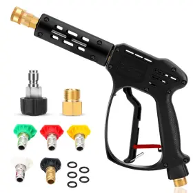 Bulbousrose 788394552618 Pressure Washer 5000 Psi Max High-pressure Extension Wand With 5 Noz