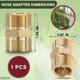 Burius 763383591151 Pressure Washer Hose Quick Connect - M22 14mm W #2