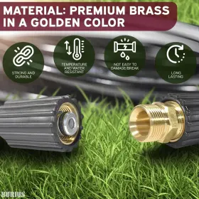 Burius 763383591151 Pressure Washer Hose Quick Connect - M22 14mm W #3