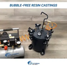 255c California Air Tools 850004451663 2.5 Gallon Pressure Pot For Epoxy Resin Casting Coa #3