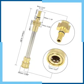 Carpopart 656320470186 6.89 Inch Universal Pack 1 Car Pressure Washer Gun Adapter #2
