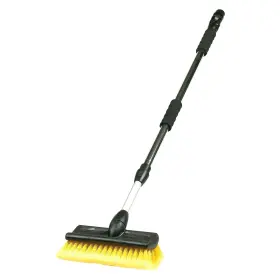 93097 Carrand Flow-thru 10 Inch Bi-level Soft Fiber Wash Brush W 71 Extension Pole