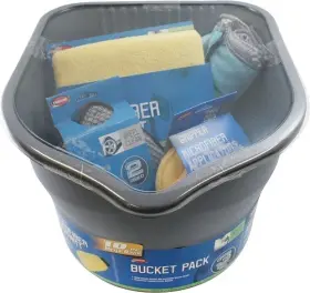 94108va Carrand Car Wash Bucket Kit 10-piece Gray