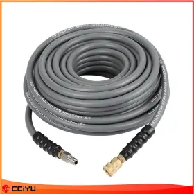 Ze18019101g Cciyu 100ft X 3/8 Inch Non-marking 4800 Psi High Pressure Washer Hose Gray Brand New