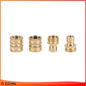Ze18019301g Cciyu 3/4 Inch Garden Hose Quick Connect Water Solid Brass Female Male Connector Set