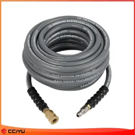 Ze18019401g Cciyu 50ft X 3/8 Inch Non-marking 4800 Psi High Pressure Washer Hose Gray Brand New