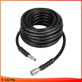 Ze18019901g Cciyu 50ft 3/8 Inch Hot Water Pressure Washer Hose Rubber Power 4800 Psi