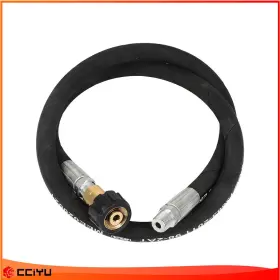 Ze18021301g Cciyu 3ft Pressure Washer Whip Hose 3/8 Inch Jumper With Swivel Steel Connector
