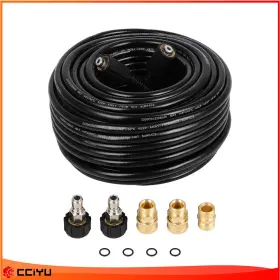 Ze18022001g Cciyu 3200 Psi Pressure Washer Hose 100 Ft With M22 To 3/8 Inch Quick Connect Adapter