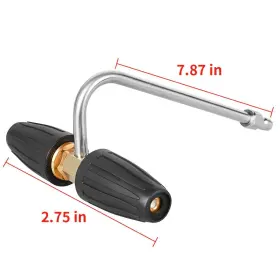 Chavor 781827416488 Pressure Washer Gutter Cleaner Rotating Turbo Nozzles Attachment 1/4 Inch Q #2