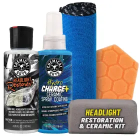 Gap401 Chemical Guys Headlight Restoration And Ceramic Kit Complete Removing Yellowing