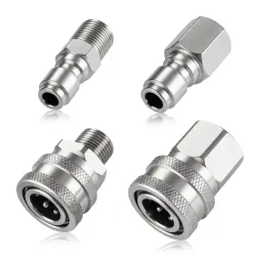 Cinuadapter0002 Ciunura 4 Pcs Pressure Washer Coupler Quick Connect Fittings 3/8 In Npt Female And Ma