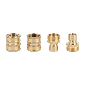 Cl18034at193 Classic-autoparts 3/4 Inch Garden Hose Quick Connect Water Solid Brass Female Male Connector Set