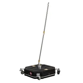 Cl18190at526 Classic-autoparts 16 Inch Pressure Washer Pump Surface Cleaner 4 Wheels 2 Extension Wands Black