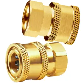 Coupler-s02 Clio Pressure Washer Couplers Brass Fittings 1/4 Inch Quick Connect To Female Npt Soc