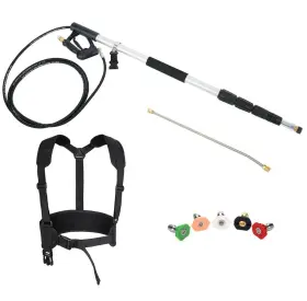Ep24802us Costway 18ft Telescoping Pressure Washer Extension Wand Kit With 5 Spray Nozzles