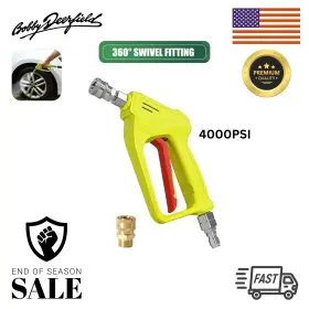 4007cf Coyardor Pressure Washer Short Gun With Swivel 4000psi 6.8gpm Handle Connector