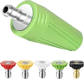 Copn3030kh Coyardor Pressure Washer Turbo Nozzle 360 Rotating Power Tips 3400 Psi Green