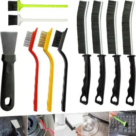 Qjs11 Crafnew 10pcs Crevice Cleaning Tools Gap Brush Set Brushes Black