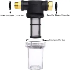 Creexeon 445040157186 Garden Hose Filter For Pressure Washer Inlet Water Inline Sediment #2