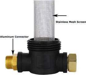 Creexeon 445040157186 Garden Hose Filter For Pressure Washer Inlet Water Inline Sediment #3