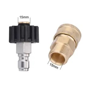 Creexeon 713289627072 Pressure Washer Adapter Set Quick Connect Kit Metric M22 15mm Female #3