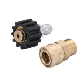 Creexeon 713289627072 Pressure Washer Adapter Set Quick Connect Kit Metric M22 15mm Female