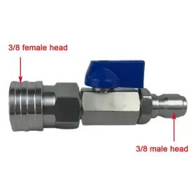Cunguv 618202076497 High Pressure Washer Ball Valve Kit 3/8 Npt Quick Connector 4500 Psi For Power W #2