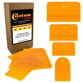 Custom Shop 840234516546 4 5 And 6 Inch Plastic Body Filler Spreader Tools Variety Pack 2