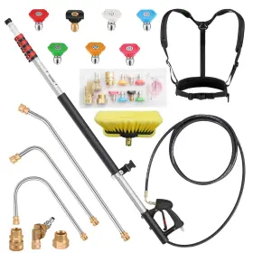 24tpww Daimot 24 Ft Gutter Cleaning Tools From The Ground - Telescoping Pressure Washer Wan
