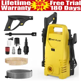 Dayplus 046396016935 110bar 2.6gpm Portable Electric Pressure Washer High-power Car Cleaner Machine