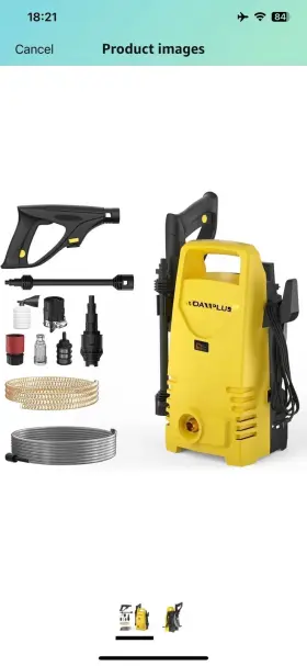 Shhorxqjj13176g Dayplus Electric High Pressure Washer Garage Patio Floor Silt Water Jet Cleaner 3800psi