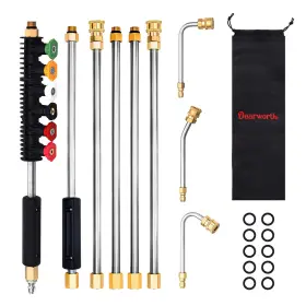 Hpwe02 Dearworth Power Washer Accessories Pressure Attachment Set