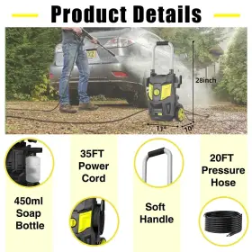 1616 Decoktool 717020390973 Electric Pressure Washer- Psi Power Washer With Windi #3