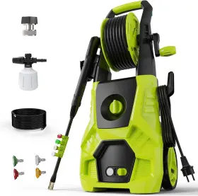 G5161-grc Decoktool Electric Pressure Washer 5000 Psi 3.0 Gpm 4 Nozzles Foam Cannon Green