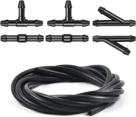 Qp0103 Deemars Windshield Washer Hose Kit 3 Meter Fluid With 6 Pcs Connectors