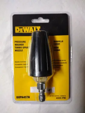 Dxpa45tn Dewalt 4500 Psi Turbo Nozzle Powerful Jet Of Oscillating Water Model #dxpa45tn