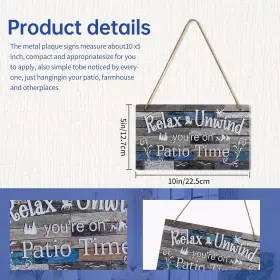 Dxpw3425e Dewalt Hanging Sign For Home 10x5 Inch Patio Wall Decor Art Metal Plaque #2