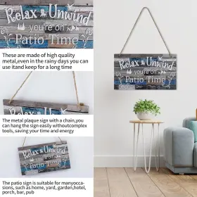 Dxpw3425e Dewalt Hanging Sign For Home 10x5 Inch Patio Wall Decor Art Metal Plaque #3
