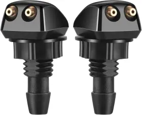 Dicool 618528052724 2pcs Front Windshield Washer Nozzles Wiper Sprayer Nozzle Jet Kit F
