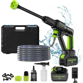 Dreambetter 932383802183 Cordless Pressure Washer 6-in-1 Nozzle Portable Handheld Power Brushl