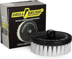 7in-l-w-t-db Drillbrush Carpet Cleaner Scrub Brush For Polisher - 7 Inch Soft White