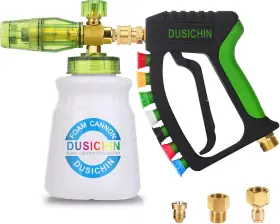 2901-2904 Dusichin Foam Cannon Pressure Washer Gun Kit With Double Tip Attachment
