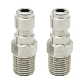 Fu3tj1205 Duzforei Pressure Wahser Plugs 1/4 Inch Stainless Steel Quick Connect Plug Male Npt Fitti